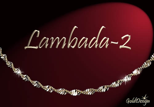 Lambada 2- náramek zlacený